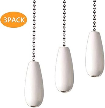Ceiling Fan Chain Pulls White Wooden Pull Chain Extension For