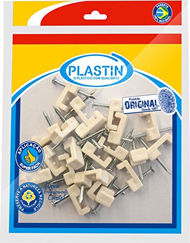 Grampo de Fixar Fio 2,5 / 4,0 mm (12 x 20) Branco