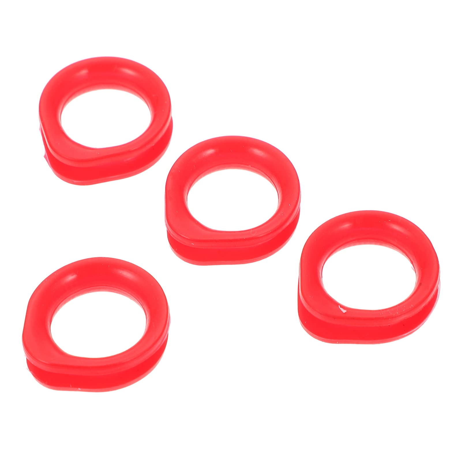 Scissors Finger Rings Grips Inserts: 4pcs Silicone Pet Shears Finger Rings Grooming Shear Thumb Inserts Finger Ring Scissor Accessories