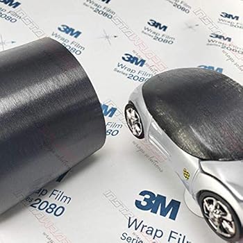 3M 1080 Brushed Black Metallic | BR212 | Vinyl CAR WRAP Film (Sample 2.5in x 4in)