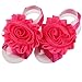 ZHW Baby Girls Infant Barefoot Sandal Shoes Foot Flowers Footwear(9 Pairs)