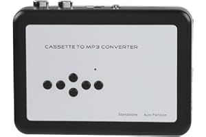 Generic Cassette to MP3 Converter Portable USB Capture Music Player for Old Tapes, Plug and Play, Battery Powered for Home Us