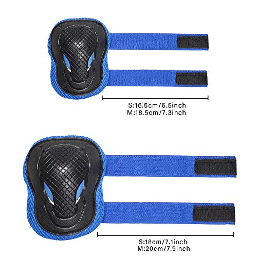 image for AresKo Kids/Youth Protective Gear Set, Kids Knee Pads and Elbow Pads W
