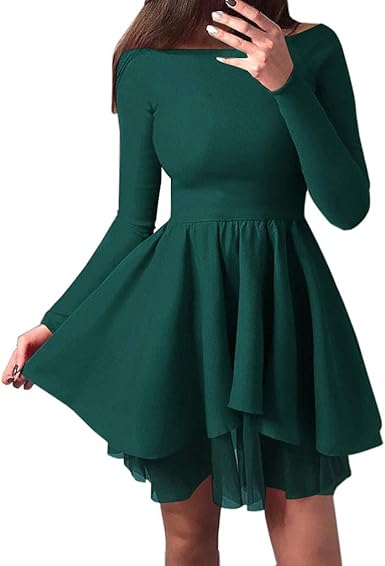 long sleeve skater dress amazon