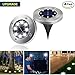 Sanming Outdoor Solar Ground Lights,8 LED Garden Pathway Outdoor In-Ground Lights Waterproof for Patio Yard Driveway Landscape Lighting Walkway Lights（4 pack）