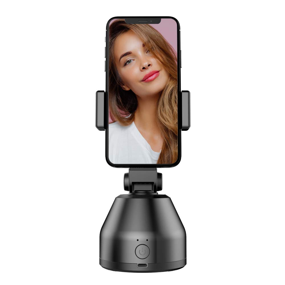 Smartphone Gimbal Stabilisator, 360 ° Drehbarer Bluetooth Selfie Stick Stativ,Smart Tracking Holder, Auto Face Object Tracking Kamera Telefonhalterung nach Aufnahme der Telefon Vlog Kamerahalterung