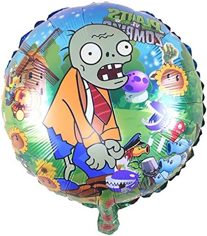 10pcs Lot 18inch Plants Vs Zombies Foil Balloons Happy Birthday