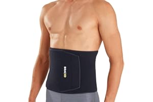 Bracoo Waist Trimmer Wrap,Sweat Sauna Slim Belly Belt for Men & Women-Abdominal Waist Trainer,Increased Core Stability, SE22