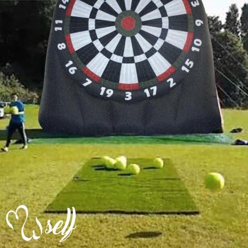 SSELF Outdoor Inflatable Soccer Darts Board with 6pcs Inflatable Ball for Sports Game(15X15ft)
