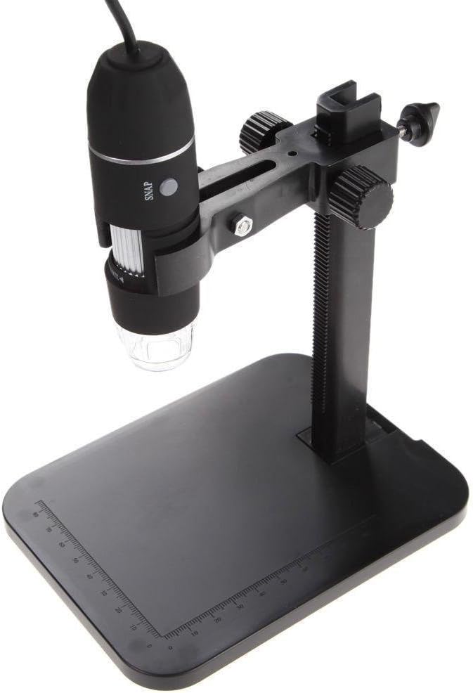 WISHLAND HD 2MP 1000x Digital Microscope Camera USB Magnification Endoscope, Magnifier Camera with 8 LED Lights and Lift Stand, Microscope for Kids and adult, for Industrial, Medical, Beauty, Teaching, Daily use