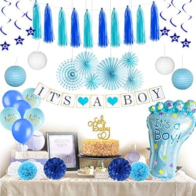 Baby Shower Decorations For Boy Its A Boy Royal Blue Baby