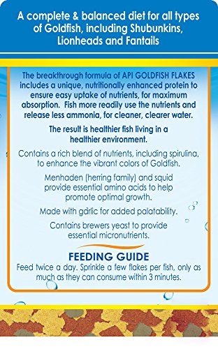 API GOLDFISH FLAKES Fish Food 5.7-Ounce Container