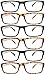 Reading Glasses 1.50 | 6-Pack Stylish Readers for Men and Women | Lightweight Eyeglasses | 3 Black & 3 Tortoise [1.50]