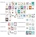 60 All Occasion Greeting Cards - Large 5”x7”, All Rose Gold Foil Unique Design Assorted Cards, Happy Birthday Card, Thank You Cards, Message Inside, Magnetic Bulk Box Set Variety Pack w/Thick Envelope