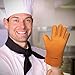 Griller PRO Silicone Gloves - Heat Resistant Oven Mitts, Pot Holders and BBQ Grill Gloves - For Grilling, Baking & Barbecue - Lifetime Guarantee