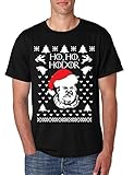 Allntrends Men's T Shirt Ho Ho Hodor Ugly Christmas Sweater Hodor Holiday