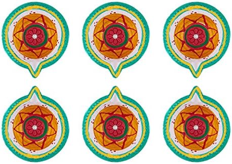 Set of 6 Handmade Earthen clay Diya for Diwali Decoration