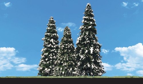 Classic Trees, Snow Dusted 2.5-4" (5)