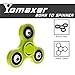 Yomaxer Fidget Spinner,EDC Spinner Toy,Tri-Spinner Fidget Toy Nylon PA Material Hybrid Si3N4 Ceramic Bearing (Green)