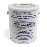 Rust Bullet WSG WhiteShell Rust Preventative and Protective Coating Paint, 1 Gallon Metal Can, Gloss White