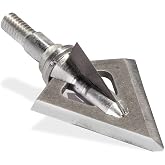 Swhacker #254 Razor Series Fixed 4-Blade Broadhead, 100 Grain, 1" Cut, 54&deg; Blade Angle, Archery Hunting Broadheads, 3 Pack