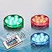 iMagitek Submersible 10-LED RGB 16 Colors Changing Waterproof Light for Aquarium, Vase Base, Pond, Swimming Pool, Garden, Party, Wedding, Christmas, Halloween, Home Decorations - 2 Pack