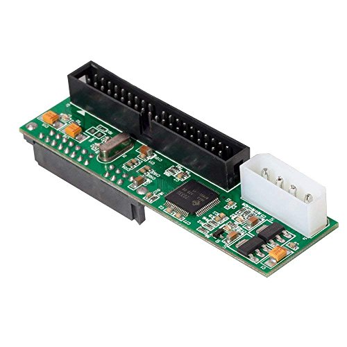 QNINE 2.5 inch SATA to 3.5 inch IDE Adapter, 2.5 or 3.5 Inch HDD or SSD SATA Hard Drive to 40 Pin 3.5 Inch PATA Desktop Converter Card