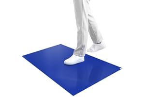 SATECH Sticky/Tacky/Adhesive Mat 24" x 36" Blue (Case of 4 Mats,30 Sheets Each) for Cleanroom Laboratory Hospital Construction Pets