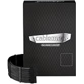 CableMod RT-Series Pro ModMesh Sleeved 12VHPWR StealthSense Dual Cable Kit for ASUS/Seasonic/Phanteks (Black)