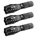 3Pcs Tactical Flashlight, YIFENG Ultra Bright XML-T6 Flashlight with Adjustable Focus and 5 Light Modes for Camping Hiking Emergency