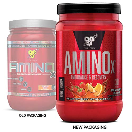 BSN Amino X Post Workout Muscle Recovery & Endurance Powder with 10 Grams of Amino Acids Per Serving, Flavor: Strawberry… - Image 3