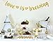 Glamoncha Love is Brewing Banner Sign Garland for Engagement Bridal Shower Wedding Tea Coffee Cocoa Bar Decorations