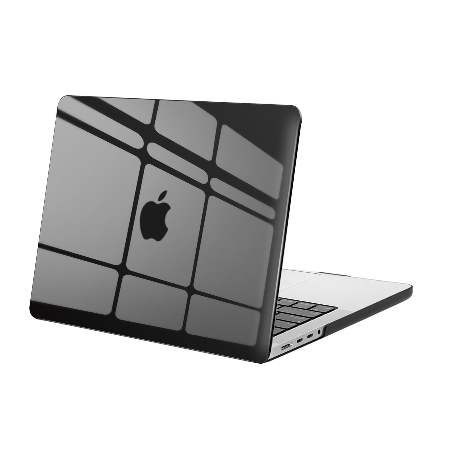 MOSISO Compatible with MacBook Pro 14 inch Case 2026 2025-2021 M5 M4 M3 M2 M1 A3434 A3112 A3185 A3401 A2918 A2992 A2779 A2442 Touch ID, Protective Plastic Hard Shell Cover, Crystal Black