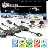 Stark 90W 9000LM LED Headlight Conversion Kit - Cool White 6000K 6K - Low Beam/ High Beam/ Fog Light Bulbs - H8 / H9 / H11 / H16