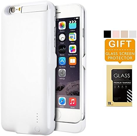 iPhone 6 6s Battery Case LINKPAL 5800mAh Polymer Battery 2.5hrs Fast Recharge Rate Black/GoldWhite/Rose Gold battery Charger Charging Case Battery Pack Charger Case , 200% Extra Battery