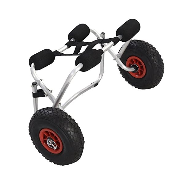 TOMTOP-Aluminum-Kayak-Jon-Boat-Canoe-Gear-Dolly-Cart-Trailer-Carrier-Trolley-Wheels TOMTOP-Aluminum-Kayak-Jon-Boat-Canoe-Gear-Dolly-Cart-Trailer-Carrier-Trolley-Wheels