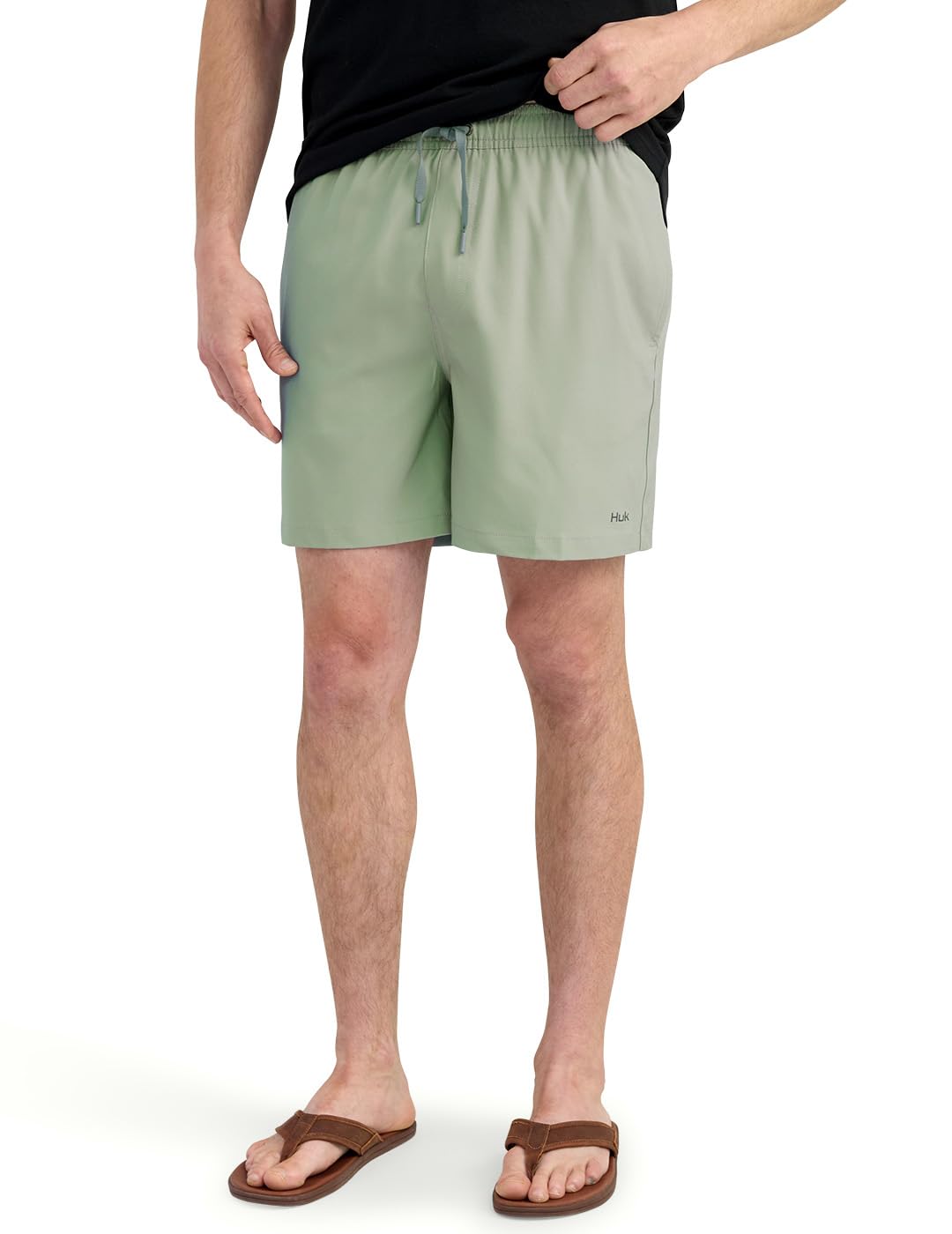 HUK Mens Pursuit Volley Short, Quick-Dry Fishing Shorts for Men, Silver Blue, Large Image