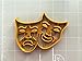 Comedy Tragedy Masks Cookie Cutter