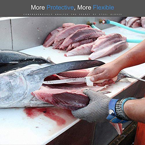image for ARCLIBER Cut Resistant Gloves Stainless Steel Wire Metal Mesh Butcher 