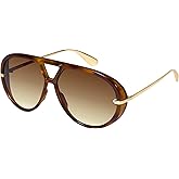 mosanana Trendy Oversized Aviator Sunglasses for Women Retro Style MS52478