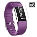 Fitbit Charge 2 Screen Protector (6-Pack), Jelly Comb 2 HD Clear Anti-Bubble Film Full Coverage Screen Protector for Fitbit Charge Smart Watch