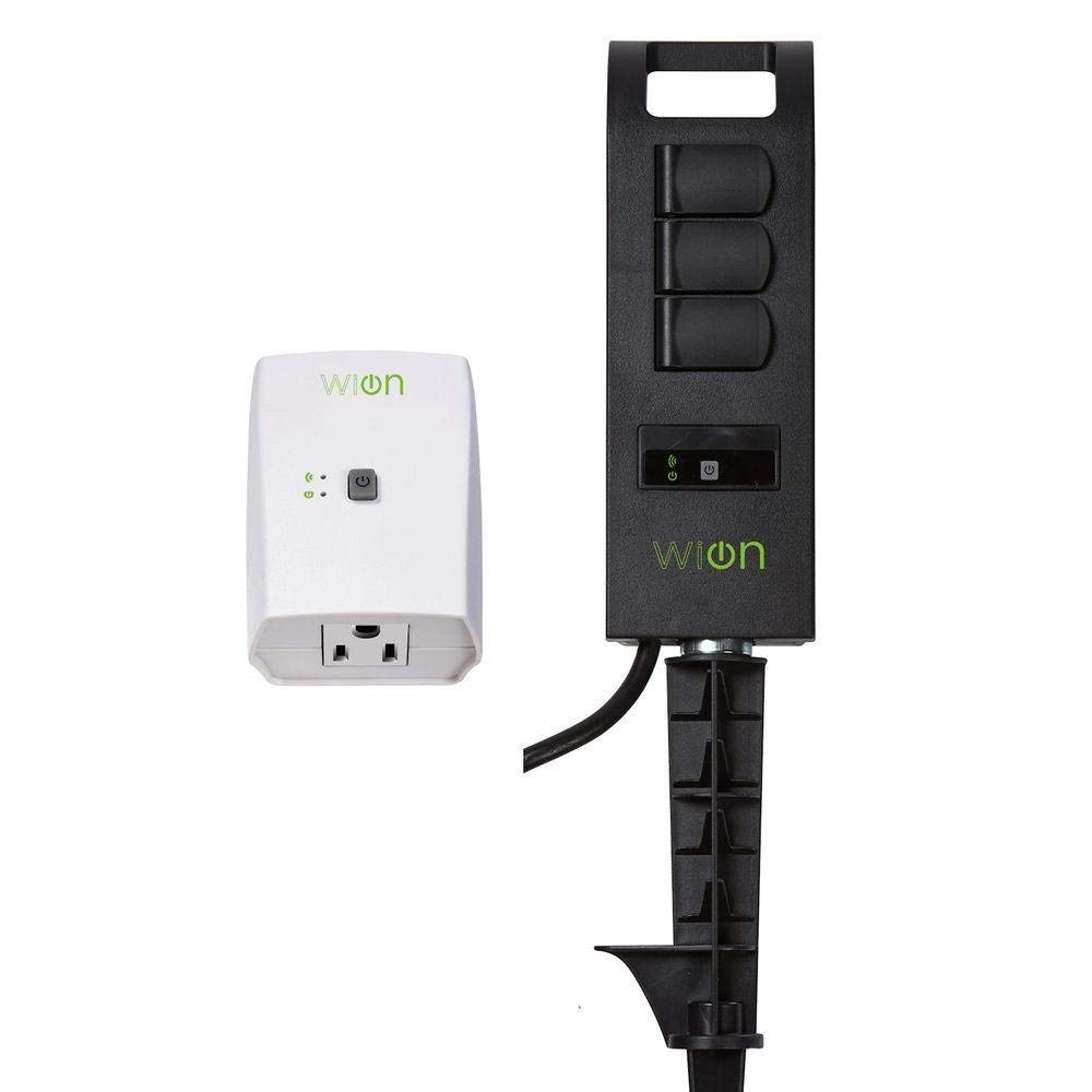 WiOn 50063 Smart PlugIn Indoor and Outdoor WiFi Switch 1 Grounded