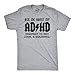 Crazy Dog T-Shirts Ask Me About My ADHD T Shirt Funny Squirrel Flip Shirt Grey XL