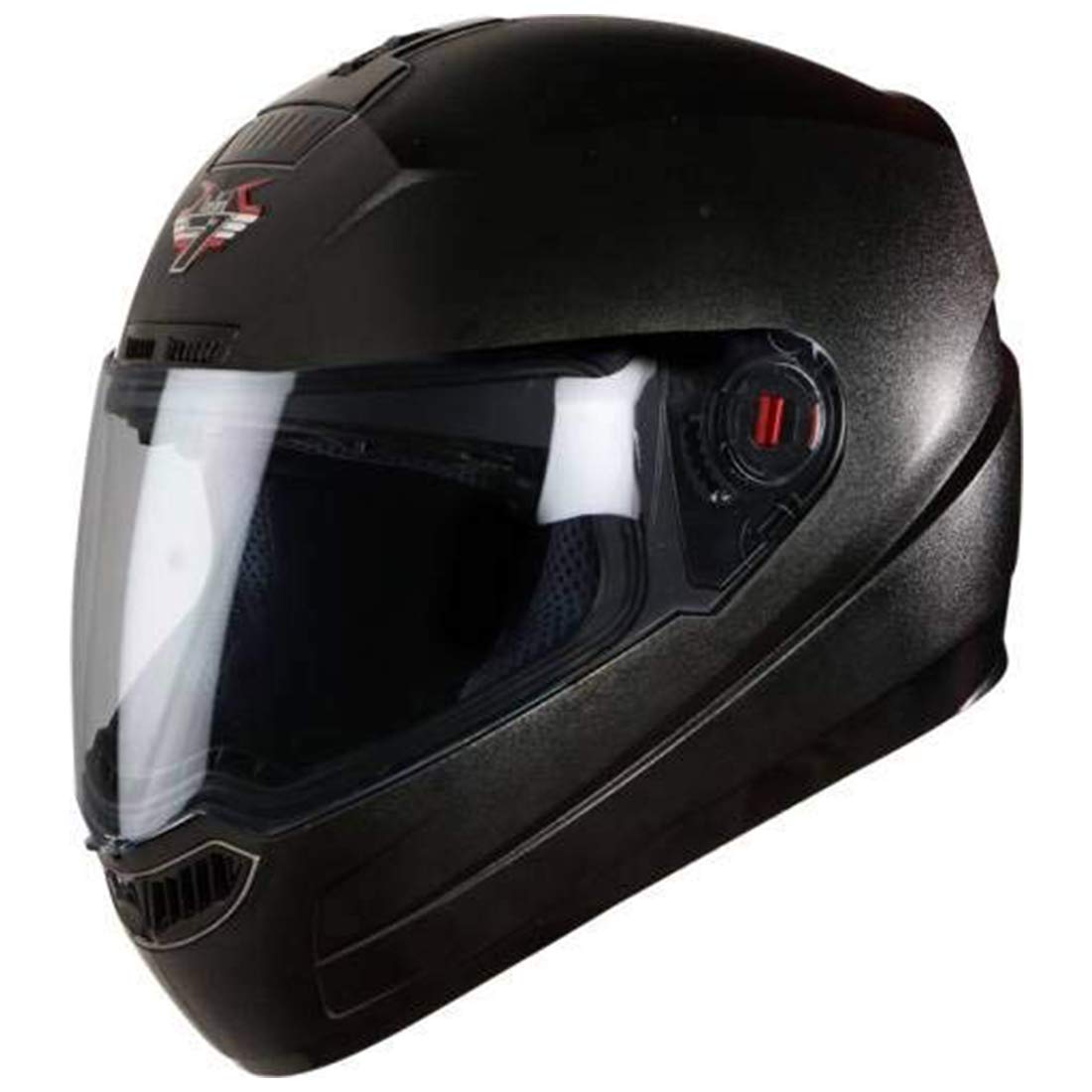Black Color Steelbird SBA1 Classic 7WINGS Full Face Helmet