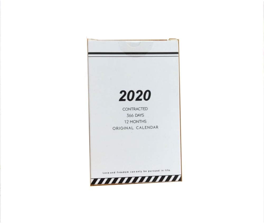 Desk Calendar 366 Days a Day, a Note, a Calendar, a Calendar, a Calendar, 2020, can be Torn