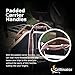 Grillinator Ultimate Firewood Log Carrier: Back Saving Design with Ultra Premium Canvas (Black)