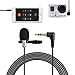 TYCKA 3m Clip-on Lavalier Microphone (3.5mm) for Camera, 3.5mm Audio Cable Y Splitter for iOS Android Phones, Tablets, PC, Mini usb2.0 to Audio Cable for Gopro 4/3+/3, Omnidirectional, for Recording