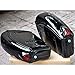 EGO BIKE Black Hard Saddle Bags Trunk Luggage w/Lights Mount Bracket Motorcycle for Yamaha Cruiser