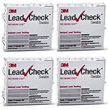 3M, 32 Swab 3M LEADCHECK Lead Tests with verification cards (4-8 packs) - Every swab is checked prior to being shipped for defects - 100% ready to use. LC-32S10C