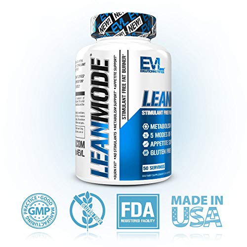EVL Weight Loss Support Pills - Premium Multipurpose Appetite Metabolism and Fat Loss Support for Men and Women - LeanMode with Green Coffee Bean Extract CLA and Garcinia Cambogia - 50 Servings